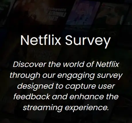 Netflix Survey Form Clone